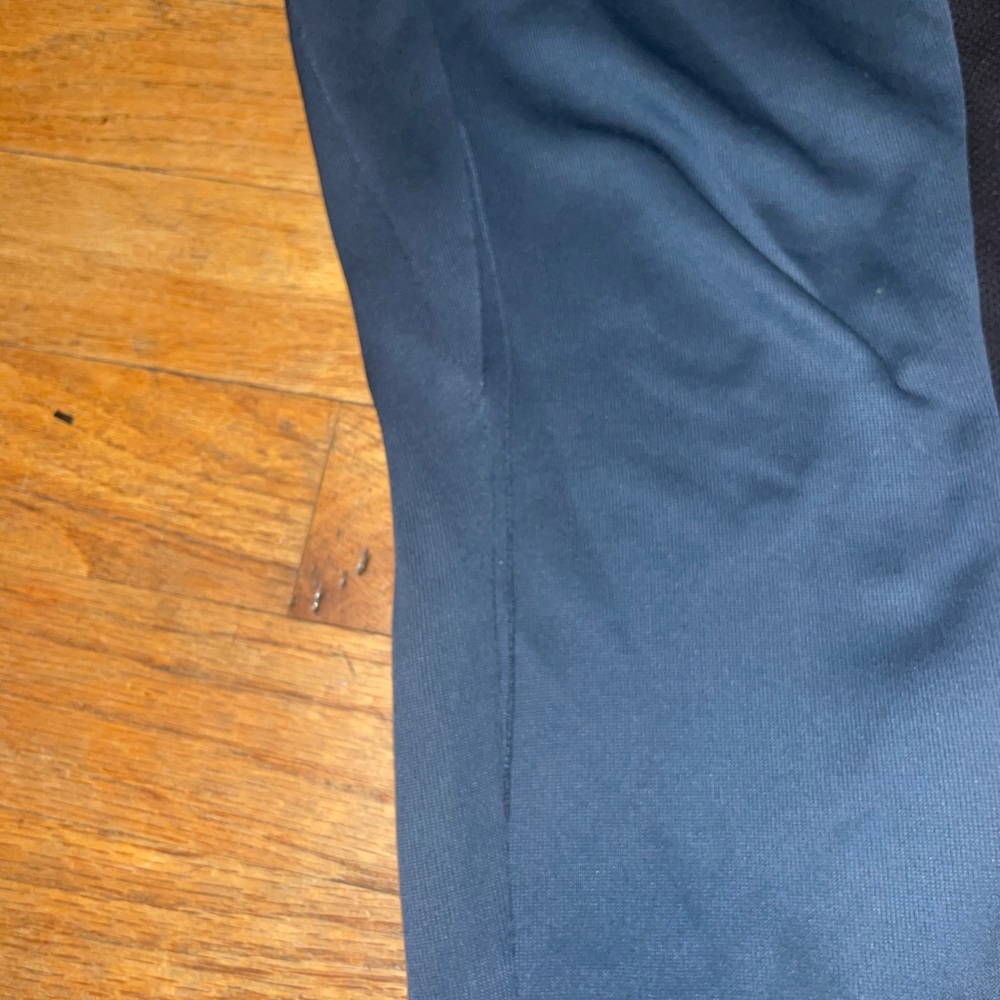 Insulated teal pant.thick material.Zip pocket closures.Blk panelon leg.women’s L - Picture 5 of 5